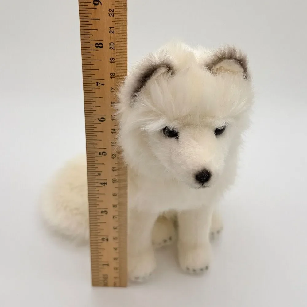 Kosen Arctic Fox White Plush Realistic #3930 Stuffed Animal Collect German